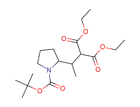 (±)-diethyl 2-(1-(1-(tert-butoxycarbonyl)pyrrolidin-2-yl)ethyl)malonate