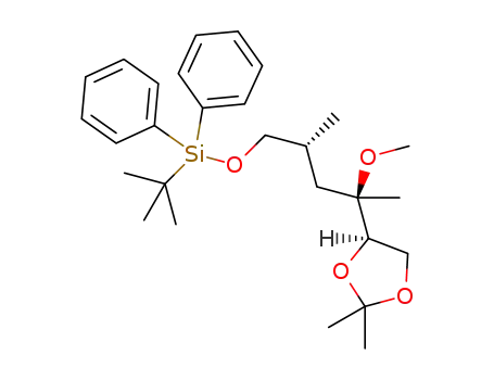 tert-butyl(((2R,4R)-4-((R)-2,2-dimethyl-1,3-dioxolan-4-yl)-4-methoxy-2-methylpentyl)oxy)diphenylsilane