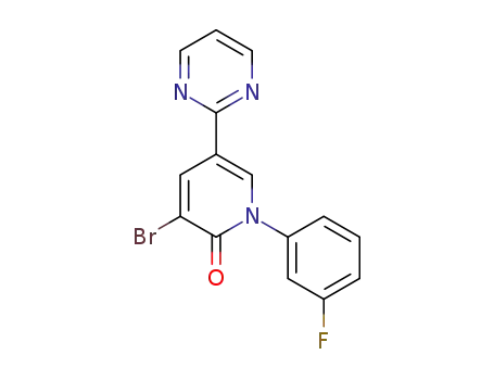 3-bromo-1-(3-fluorophenyl)-5-(pyrimidin-2-yl)pyridin-2(1H)-one