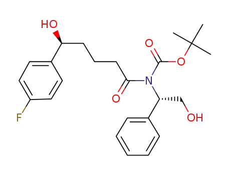 tert-butyl (S)-5-(4-fluorophenyl)-5-hydroxypentanoyl((S)-2-hydroxy-1-phenylethyl)carbamate