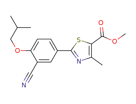 methyl 2-(3-cyano-4-isobutoxyphenyl)-4-methylthiazole-5-carboxylate