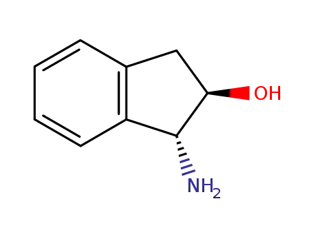 Molecular Structure of 163061-73-2 ((1R,2R)-(-)-TRANS-1-AMINO-2-INDANOL)