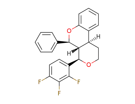 5-phenyl-4-(2,3,4-trifluorophenyl)-1,2,4,4a,5,10b-hexahydropyrano[3,4-c]chromene