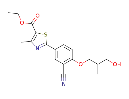 ethyl 2-[3-cyano-4-(3-hydroxy-2-methylpropoxy)phenyl]-4-methylthiazole-5-carboxylate