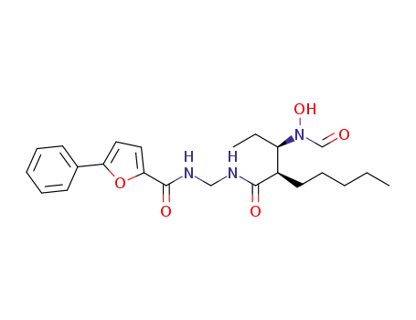 N-(((R)-2-((R)-1-(N-hydroxyformamido)propyl)heptanamido)methyl)-5-phenylfuran-2-carboxamide