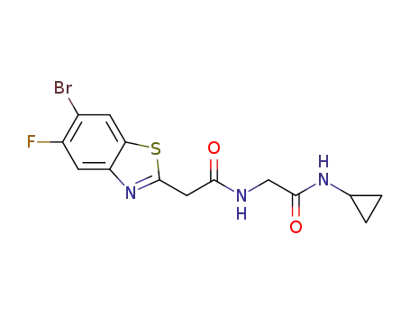 2-(6-bromo-5-fluorobenzo[d]thiazol-2-yl)-N-(2-(cyclopropylamino)-2-oxoethyl)acetamide