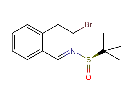 (R)-N-{(E)-[2-(2-bromoethyl)phenylmethylidene]}-2-methylpropane-2-sulfinamide