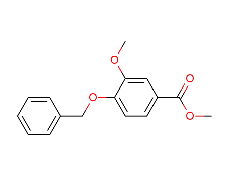 Molecular Structure of 56441-97-5 (METHYL 4-BENZYLOXY-3-METHOXYBENZOATE)
