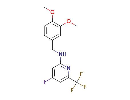 N-(3,4-dimethoxybenzyl)-4-iodo-6-(trifluoromethyl)pyridin-2-amine