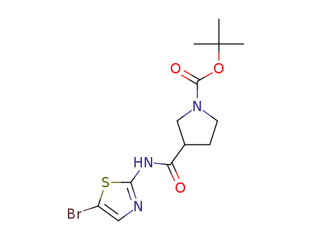 tert-butyl 3-((5-bromothiazol-2-yl)carbamoyl)pyrrolidine-1-carboxylate
