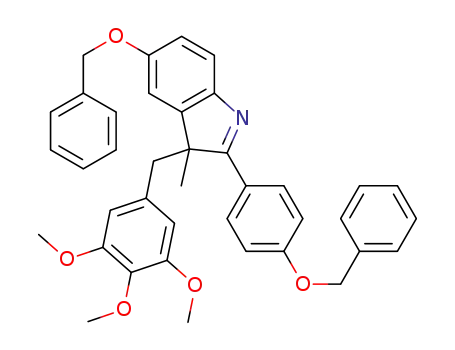 3-(3,4,5-trimethoxybenzyl)-5-(benzyloxy)-2-(4-(benzyloxy)phenyl)-3-methyl-3H-indole