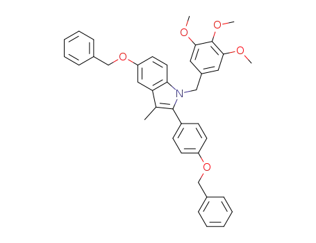 1-(3,4,5-trimethoxybenzyl)-5-(benzyloxy)-2-(4-(benzyloxy)phenyl)-3-methyl-1H-indole