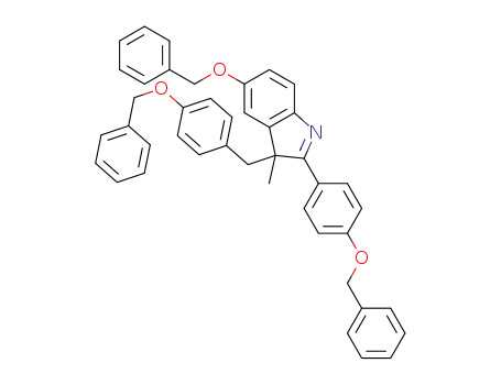 3-(4-(benzyloxy)benzyl)-5-(benzyloxy)-2-(4-(benzyloxy)phenyl)-3-methyl-3H-indole