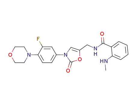 N-[[3-(3-fluoro-4-morphol-4-ylphenyl)-2-oxazolone-5-yl]methyl]-2-methylaminobenzamide