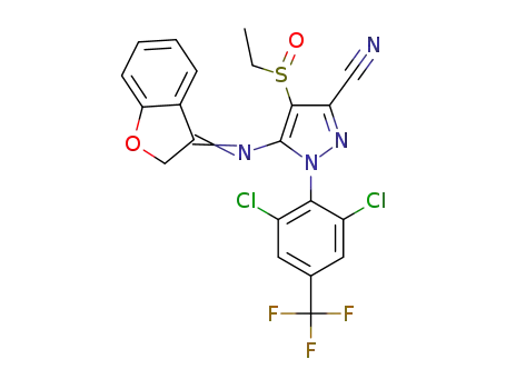 1-[2,6-dichloro-4-(trifluoromethyl)phenyl]-3-cyano-5-[(2,3-dihydro-1-benzofuran-3-ylidene)amino]-4-ethylsulfinylpyrazole