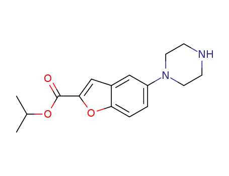 isopropyl 5-(piperazin-1-yl)benzofuran-2-carboxylate