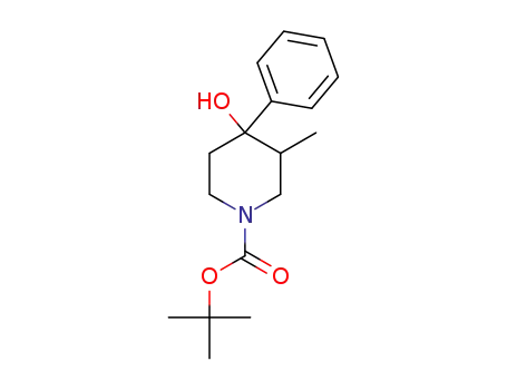 tert-butyl 4-hydroxy-3-methyl-4-phenylpiperidine-1-carboxylate