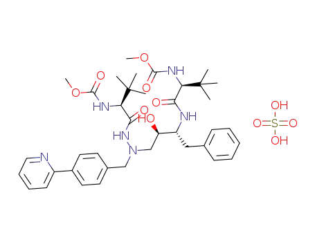 (3S,8S,9S,12S)-3,12-bis(1,1-dimethylethyl)-8-hydroxy-4,11-dioxo-9-(phenylmethyl)-6-[[4-(2-pyrimidinyl)phenyl]methyl]-2,5,6,10,13-pentaazatetradecanedioate dimethyl sulfate