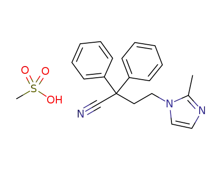 4-(2-methyl-1-imidazolyl)-2,2-diphenylbutyronitrile methanesulfonate