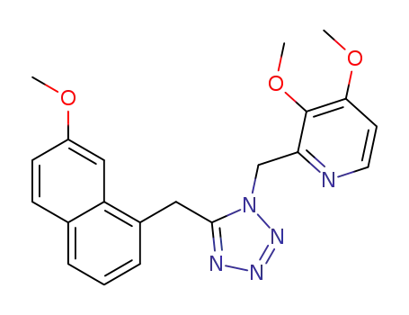 3,4-dimethoxy-2-((5-((7-methoxynaphthalen-1-yl)methyl)-1H-tetrazol-1-yl)methyl)pyridine