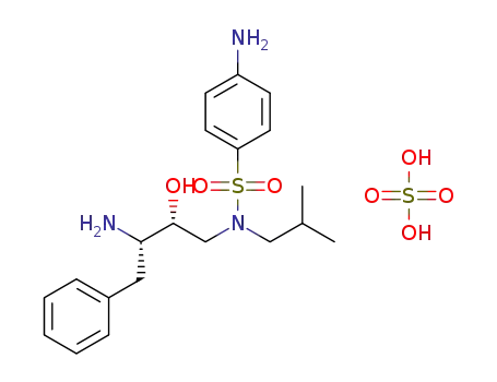 4-amino-N-((2R,3S)-3-amino-2-hydroxy-4-phenylbutyl)-N-isobutylbenzenesulfonamide sulphate salt