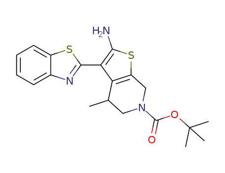 tert-butyl 2-amino-3-(benzo[d]thiazol-2-yl)-4-methyl-4,7-dihydrothieno[2,3-c]pyridine-6(5H)-carboxylate