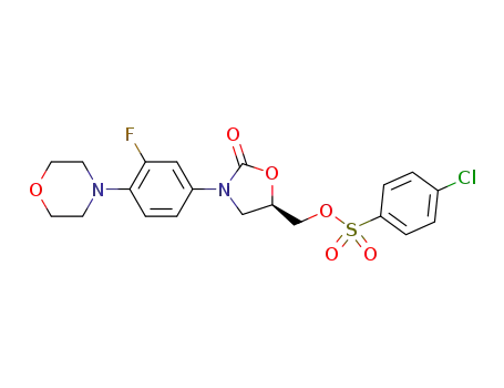 (R)-[3-(3-fluoro-4-morpholin-4-ylphenyl)-2-oxo-5-oxazolidinyl]methyl p-chlorobenzenesulfonate
