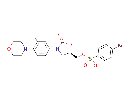 (R)-[3-(3-fluoro-4-morpholin-4-ylphenyl)-2-oxo-5-oxazolidinyl]methyl p-bromobenzenesulfonate