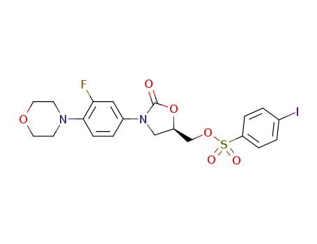 (R)-[3-(3-fluoro-4-morpholin-4-ylphenyl)-2-oxo-5-oxazolidinyl]methyl p-iodobenzenesulfonate