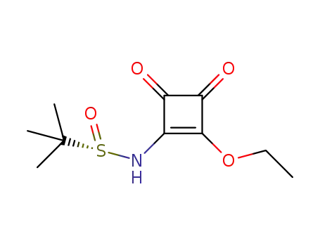 N-(2-ethoxy-3,4-dixoxocyclobut-1-yl)-2-methylpropane-2-sulfinamide