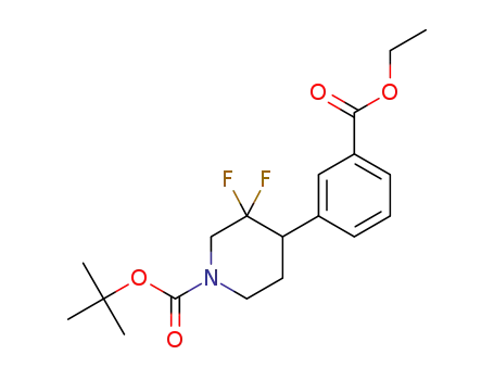 tert-butyl 4-(3-(ethoxycarbonyl)phenyl)-3,3-difluoropiperidine-1-carboxylate