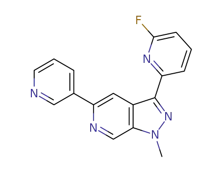 3-(6-fluoropyridin-2-yl)-1-methyl-5-(pyridin-3-yl)-1H-pyrazolo[3,4-c]pyridine