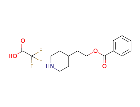 2-(piperidin-4-yl)ethyl benzoate trifluoroacetic acid salt