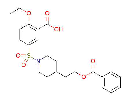 5-((4-(2-(benzoyloxy)ethyl)piperidin-1-yl)sulfonyl)-2-ethoxybenzoic acid