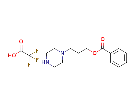 3-(piperazin-1-yl)propyl benzoate trifluoroacetate