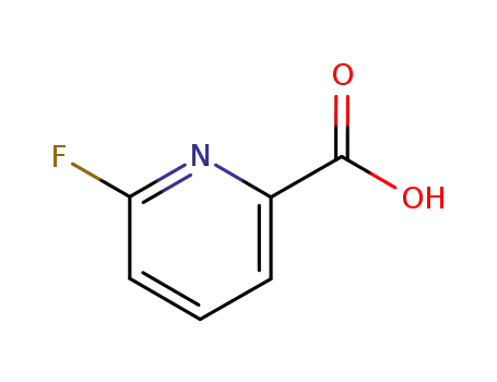 Molecular Structure of 402-69-7 (2-Fluoropyridine-6-carboxylic acid)