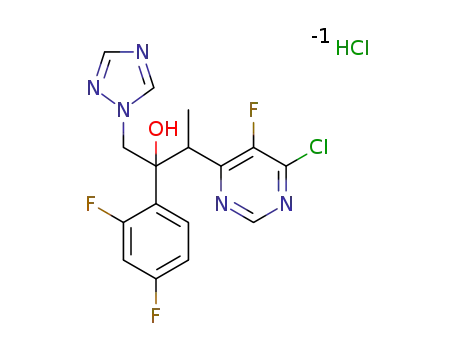 (2RS,3SR)-2-(2,4-difluorophenyl)-3-(6-chloro-5-fluoropyrimidin-4-yl)-1-(1H-1,2,4-triazol-1-yl)butan-2-ol hydrochloride