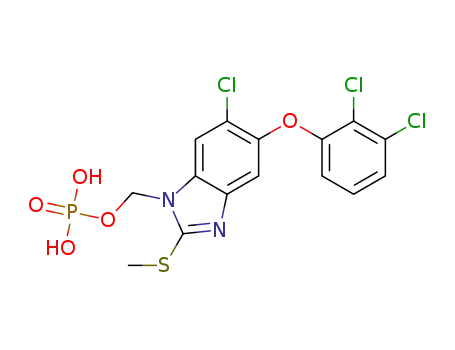 [6-chloro-2-(methylthio)-5-(2,3-dichlorophenoxy)-1H-benzimidazol-1-yl]methyl dihydrogen phosphate