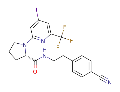 (S)-N-(4-cyanophenethyl)-1-(4-iodo-6-(trifluoromethyl)pyridin-2-yl)pyrrolidine-2-carboxamide