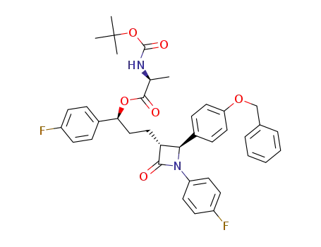 (1S)-3-[(2S,3R)-2-[4-(benzyloxy)phenyl]-1-(4-fluorophenyl)-4-oxoazetidin-3-yl]-1-(4-fluorophenyl)propyl (2S)-2-{[(tert-butoxy)carbonyl]amino}propanoate