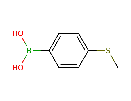 Molecular Structure of 98546-51-1 (4-(Methylthio)phenylboronic acid)
