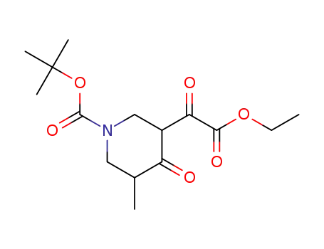 tert-butyl 3-(2-ethoxy-2-oxoacetyl)-5-methyl-4-oxopiperidine-1-carboxylate