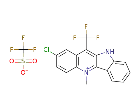 2-chloro-11-trifluoromethyl-5-methyl-10H-quindolinium 1,1,1-trifluoromethanesulfonate