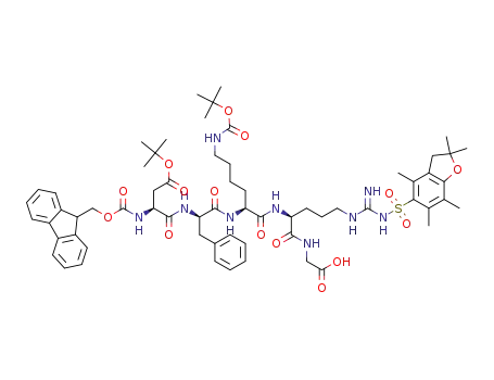 Fmoc-Asp(OtBu)-D-Phe-Lys(Boc)-Arg(Pbf)-Gly-OH