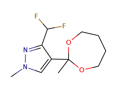 3-(difluoromethyl)-1-methyl-4-(2-methyl-1,3-dioxepan-2-yl)-1H-pyrazole