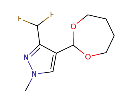 3-(difluoromethyl)-1-methyl-4-(1,3-dioxepan-2-yl)-1H-pyrazole