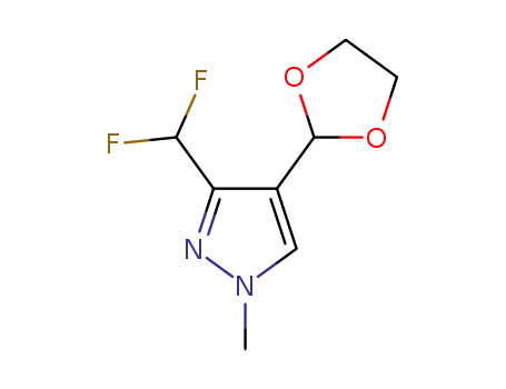 3-(difluoromethyl)-1-methyl-4-(1,3-dioxolan-2-yl)-1H-pyrazole