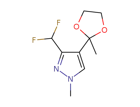 3-(difluoromethyl)-1-methyl-4-(2-methyl-1,3-dioxolan-2-yl)-1H-pyrazole