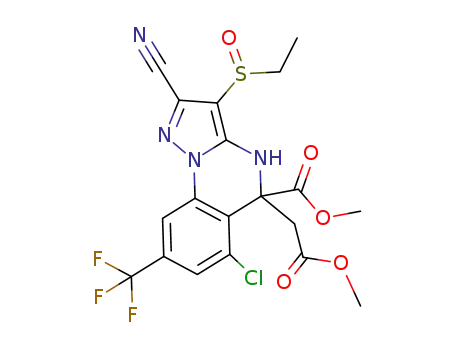 methyl-6-chloro-2-cyano-3-(ethylsulfinyl)-5-(2-methoxy-2-oxoethyl)-8-(trifluoromethyl)-4,5-dihydropyrazolo[1,5-a]quinazoline-5-carboxylate