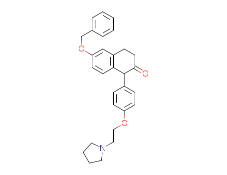 6-benzyloxy-1-[4-(2-(pyrrolidin-1-yl)ethoxy)phenyl]-3,4-dihydronaphthalen-2(1H) -one
